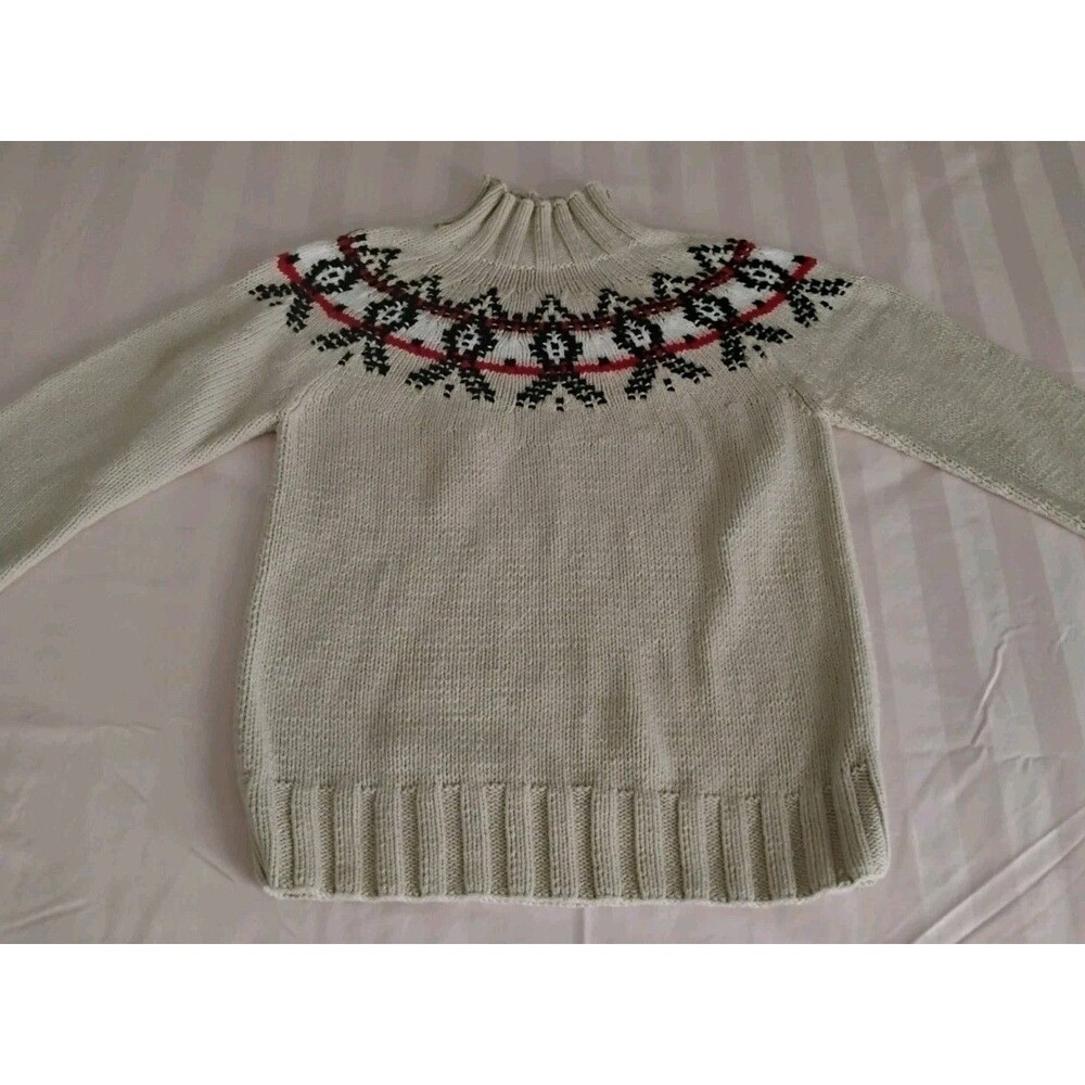 Womens Vtg Pendleton Sweater Cream Southwestern Tribal Aztec Jacket Petite S